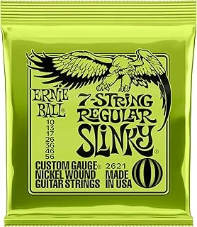 Ernie Ball Normal Slinky 7 Telli Nikel Yara Elektro Gitar Telleri, Ölçü 10-56 ürün görseli 1