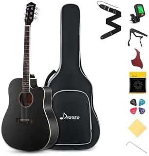 Donner Dag-1Cb Cutaway Akustik Gitar Seti (Siyah) ürün görseli 1