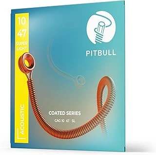 Pitbull Strings Coated Seri Akustik Gitar Teli – Uzun Ömürlü, Parlak Ton, Yüksek Dayanıklılık (Cag 10-47 Sl) ürün görseli 1