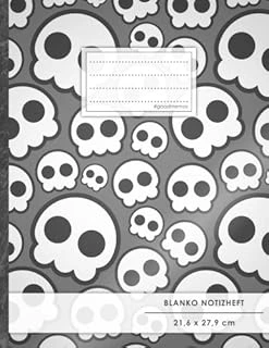 Blanko Notizbuch • A4-Format, 100+ Seiten, Cover, Register, „Jugendlich“ • #Goodmemos Blank Notebook • Perfekt Als Zeichenbuch, Skizzenbuch, Sketchbook, Leeres Malbuch ürün görseli 1