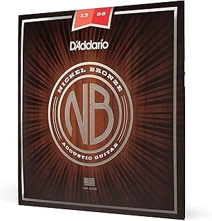 D'Addario Gitar Telleri Akustik Gitar | Gitar Telleri Western Gitar | Akustik Gitar Telleri | Nb1356 Nikel Bronz Akustik Gitar Telleri (Medium, 13-56) ürün görseli 1