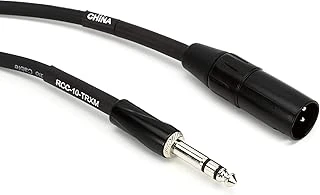 Roland Siyah Serisi Ara Bağlantı Kablosu, 1/4-İnç Trs - Xlr (Erkek), 3,5 Metre ürün görseli 1