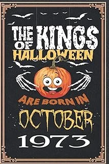 Independently Published The Kings Of Halloween Birthday Pumpkin Are Born In October 1973: 49 Th Birthday Gifts For Women Notebook | Motivational Quotes | Happy Birthday | ... Book | Personalized Birt ürün görseli 1