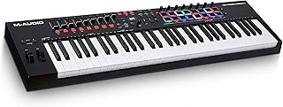 M-Audio Oxygen 61-61 Tuşlu Usb Midi Klavye Controller, Ritim Pedleri, Midi Atanabilir Düğmeler, Butonlar, Faderler Yazılım Paketi Dahildir ürün görseli 1