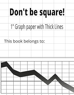 Independently Published 1” Inch Thick Line Graph Paper: Creative Grids For Kids And Adults (Graph And Planning Papers) ürün görseli 1