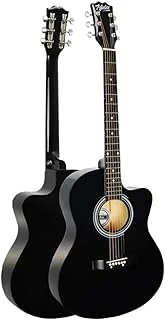 Rg-540Bk Kaliteli Kesik Kasa Siyah 40 İnç Akustik Gitar Seti 4/4 Yetişkin ürün görseli 1