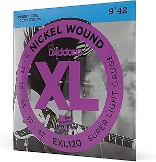 Daddario Exl120 Elektro Gitar Tel Seti, Xl, 9-42, Nickel Wound, Su ürün görseli 1