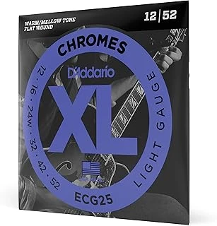 D'Addario Ecg25 Elektro Gitar Tel Seti, Chromes, Light Gauge (12-5 ürün görseli 1