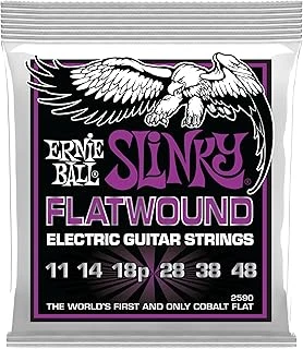 Ernie Ball Power Slinky Flatwound Elektro Gitar Telleri 11-48 Ayar (P02590) ürün görseli 1