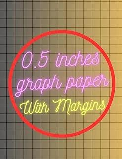 0.5 Inches Graph Paper With Margins ürün görseli 1
