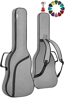 Cs-41 Case Akustik Gitar Case Kalın Çanta Kılıf Gigbag (Pena Hediyeli) Gri ürün görseli 1
