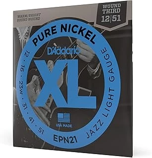 Daddario Epn21 Set Elec Gtr Nickel Jazz Lite ürün görseli 1