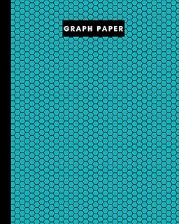 8" X 10" Graph Paper - 106 Pages - Black Beehive On Teal: Imperial 1/4” Squared White Graph Paper And High Quality Gloss Cover By Elizabeth Banks ürün görseli 1
