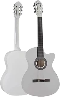 Cg-395Wh Beyaz Renk Kesik Klasik Gitar 4/4 Yetişkin Boy Sap Ayarlı Full Set ürün görseli 1