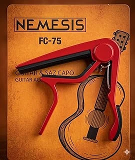My Yonca Kırmızı Kapo Akustik Gitar Klasik Gitar Ukulele Saz Bağlama Kaposu Guitar Capo Acoustic Guitar Capo 1. Kalite ürün görseli 1