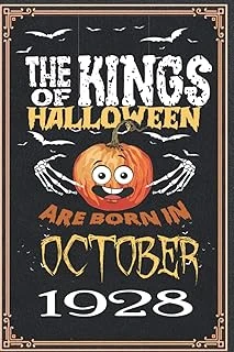 Independently Published The Kings Of Halloween Birthday Pumpkin Are Born In October 1928: 94 Th Birthday Gifts For Women Notebook | Motivational Quotes | Happy Birthday | ... Book | Personalized Birt ürün görseli 1