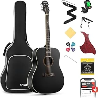 Donner Dag-1Cb Dreadnought Akustik Gitar Seti (Siyah) ürün görseli 1