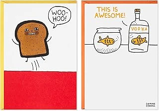 Hallmark Shoebox 2'Li Paket Komik Doğum Günü Kartı (Tost Japon Balığı), (699Rzg1102) ürün görseli 1