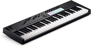Novation Launchkey 61 [Mk4] 61 Tuşlu Yarı Ağırlıklı, Usb, Midi Klavye Kontrolörü, Daw Entegrasyonu Ile. Akor Ölçek Modları, 8 Davul Pedi Arpejjatör, Müzik Prodüksiyonu Için Yazılım Paketi Dahil ürün görseli 1