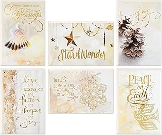 Hallmark Kutulu Dini Noel Kartları Çeşitleri, Noel Kutsamaları (6 Tasarım, Zarflı 24 Kart) ürün görseli 1