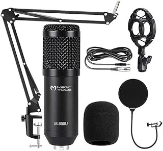 Magicvoice M-800U, Profesyonel Kondanser Yayıncı Mikrofonu, Ses Kaydı, Podcasting, Youtube, Karaoke, Oyun Akışı, (+48V Phantom Power Uyumlu) ürün görseli 1
