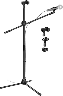 Coverzone 180Cm Maksimum Uzunluk Mikrofon Standı Multi Fonksiyonel 2In1 Microphone Katlanabilir Açısı Ayarlanabilir Zemin Üstü - Model 103 ürün görseli 1