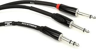 Roland Black-Serisi Bağlantı Eklemesi/Split Kablo – 6,3-Mm-Trs- 2X 6,3-Mm Jak, Uzunluk: 1,5M – Rcc-5-Tr28V2 ürün görseli 1
