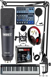 Stüdyo Ekipmanları Midi Live Paket-5 Ses Kartlı Mikser Midi Klavye Cx2 Mikrofon Kulaklık ürün görseli 1