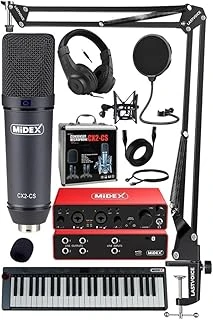 Midi Paket-6 Stüdyo Ekipmanları Seti Ses Kartı Midi Klavye Mikrofon Kulaklık ürün görseli 1