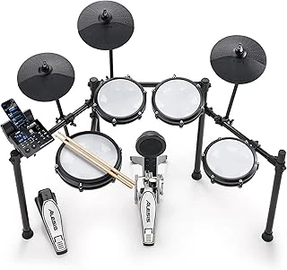 Alesis Nitro Kit - Elektronik Davul Seti, Dijital Bateri, Sessiz Mesh Pedli, 10 İnç Çift Bölgeli Trampet, Bluetooth, 440+ Otantik Ses, Drumeo, Usb Midi, Tekme Pedalı ürün görseli 1