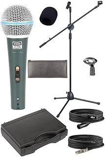 Lastvoice Lv-680St Ayaklı Kablolu Dinamik Mikrofon (Stand Cüzdan Çift Kablo Sünger Tutacak) ürün görseli 1