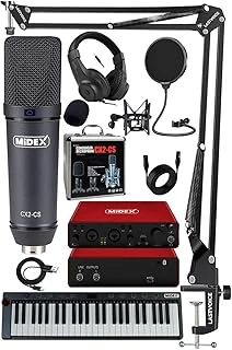 Midi Paket-4 Stüdyo Ekipmanları Seti Ses Kartı Midi Klavye Mikrofon Kulaklık ürün görseli 1