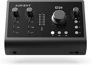 Audient Id24 Yüksek Kalite Usb-C Ses Kartı: 10-Giriş/14-Çıkış 24Bit/96Khz Sınıfının Lideri 32-Bit 126Db Dinamik Aralık Dac / 126Db Dinamik Aralık Adc Çeviriciler (Pc/Mac Uyumlu) ürün görseli 1