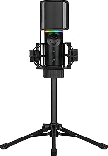 Streamplify Mic - Oyun Mikrofonu Pc Rgb - Tripodlu Sessize Alma Düğmeli Akış Mikrofonu - Podcast Için Usb Mikrofon - Bilgisayar Akışı - Usb Mikrofon - Pc Için Stand Mikrofonu ürün görseli 1