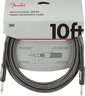 Fender Professional Series Instrument Cable, Tweed 3 Metre - Gray Tweed Enstrüman Kablosu ürün görseli 1