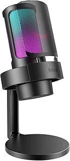 Fifine Usb Mikrofon, Oyun Mikrofonu, Yayın Podcast Stüdyosu Için, Mikrofon Usbc, Ps4 Ps5 Için, Rgb Kontrollü, Sessize Alma Şalteri, Kulaklık Bağlantısı, Pop Filtre ürün görseli 1