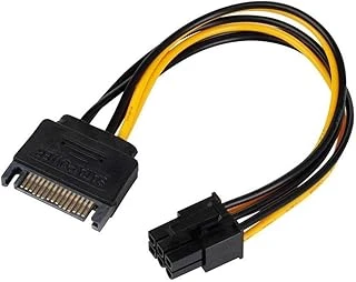 Alfais 4582 15 Pin Sata To 6 Pin Ekran Kartı Power Anakart Güç Kablosu ürün görseli 1
