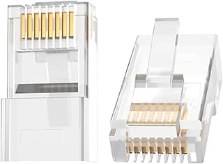 Veggieg Cat5E Rj45 Ethernet Konnektörü Altın Kaplama 100 Adet ürün görseli 1