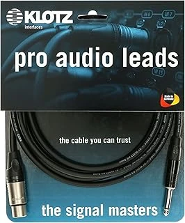 Klotz M1 My206 Ts X Female Xlr Klotz Uçlu Mikrofon Kablosu Siyah ürün görseli 1