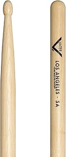 Vater Los Angeles 5A Ahşap Uçlu Hickory Davul Çubukları, 3 Çift (Vs3P5Aw) ürün görseli 1