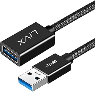 Livx Rope 5Gbps Hızlı Veri Aktarımı Usb 3.0 Erkek Dişi Uzatma Kablosu Halat Örgülü 2 Metre ürün görseli 1