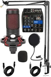 Cxn-30 Paket-2 +48V Mikserli Condenser Mikrofon Stand Seti ürün görseli 1