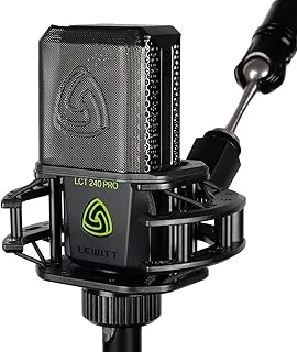 Lewitt-Ses Vokal Enstrüman Kayıt Akış Için Xlr Kondenser Mikrofon - Lct 240 Profesyonel Kondenser Kapsül Mikrofon Montaj Ön Cam - Ev Kaydı Için Mükemmel (Siyah, Vp) ürün görseli 1