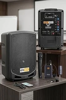 Hepa Merz Hs-300Ex Taşınabilir Şarjlı Ses Sistemi Çift Mikrofonlu Bluetooth Usb 6.5 İnç 300W ürün görseli 1
