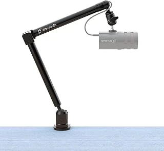 Avermedia Masa Kelepçeli Mikrofon Kolu, Tamamen Ayarlanabilir Bom Kolu, 1/4 "Ila 5/8" Adaptör, Stüdyo, Podcast, Oyun Için Ağır Hizmet Mikrofon Standı, Hem Yüksek Hem De Düşük Profilli Mikrofon Kolu ürün görseli 1