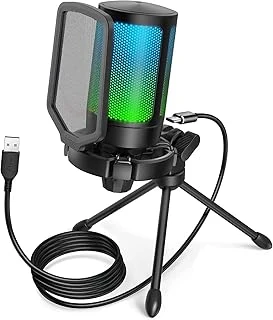 Fifine Pc Oyun Mikrofonu, Usb Mikrofon, Yayın Podcast Stüdyosu Için, Mikrofon Standı Sessize Alma Tuşlu, Ps4 Ps5 Için ürün görseli 1