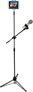 Coverzone 190Cm Maksimum Uzunluk Mikrofon Standı Multi Fonksiyonel 2In1 Mikrofon Tablet Stand Katlanabilir Açısı Ayarlanabilir Zemin Üstü - Müzik Mikrofon Telefon Stand 103Sp ürün görseli 1