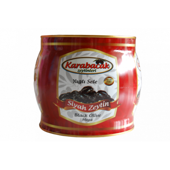 KARABACAK YAĞLI SELE SİYAH ZEYTİN MEGA 2 KG TENEKE ürün görseli 1