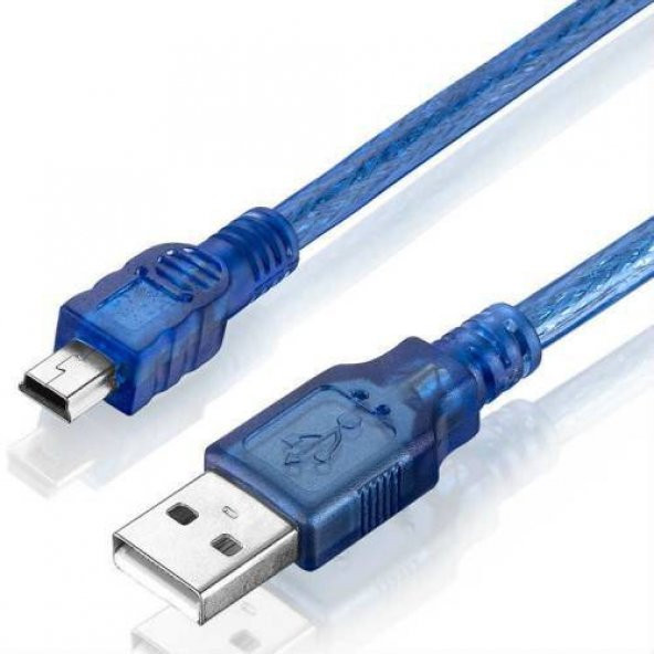 3 Metre 5 Pin Mini Usb Erkek Usb 2.0 Mini Usb B Kablo Mp3 Kamera ürün görseli 1