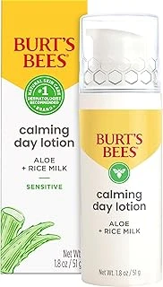 Burt'S Bees Back To School Dorm Essentials, Calming Day Face Lotion With Aloe And Rice Milk, Soothing Face Lotion For Sensitive Skin, 98.9 Percent Origin Skin Care, 1.8 Oz. Bottle ürün görseli 1